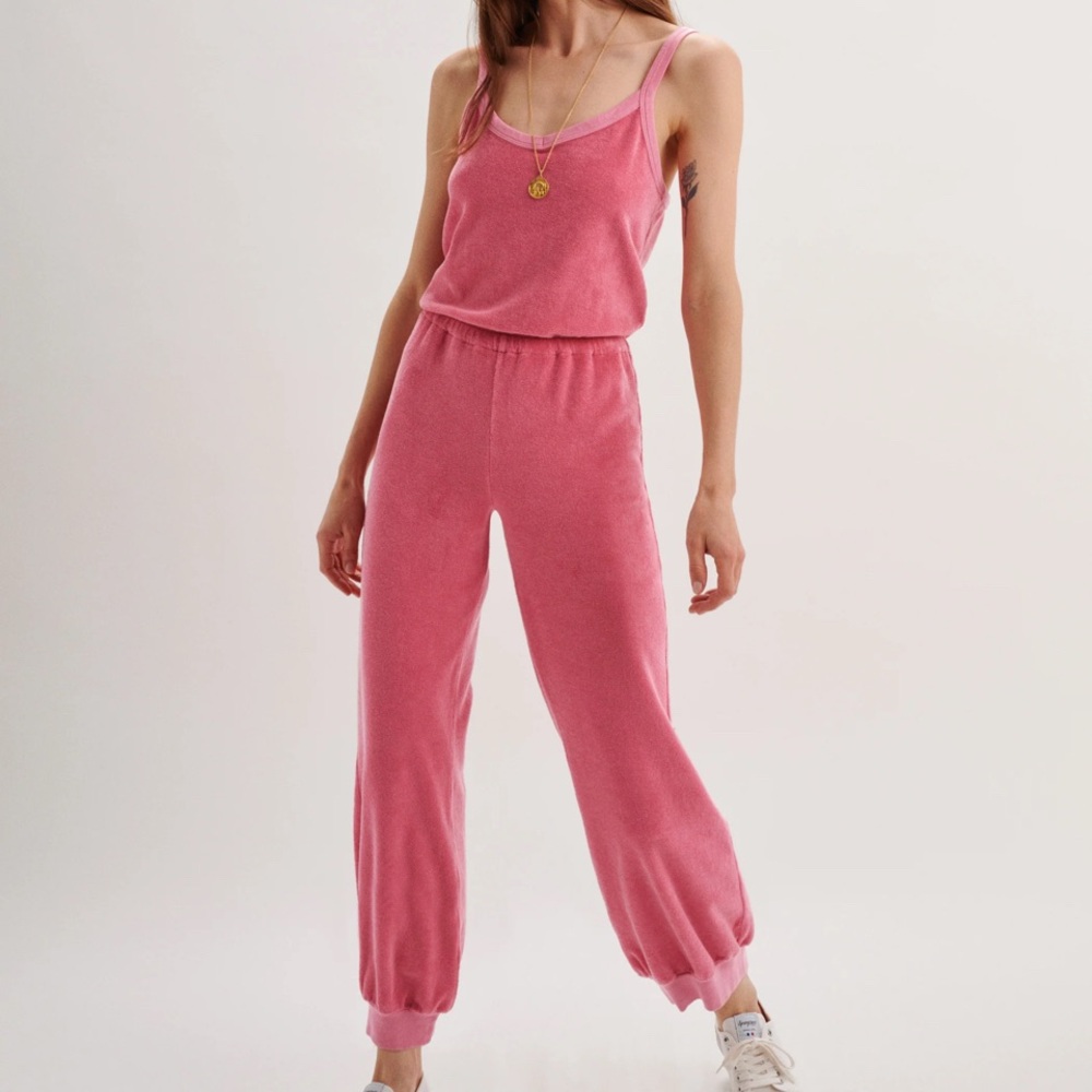 Suzie Kondi Pink Sleeveless Jumpsuit